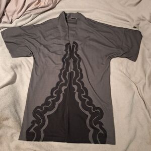 Natori-Kimono Jacket-Robe Women M Black Gray